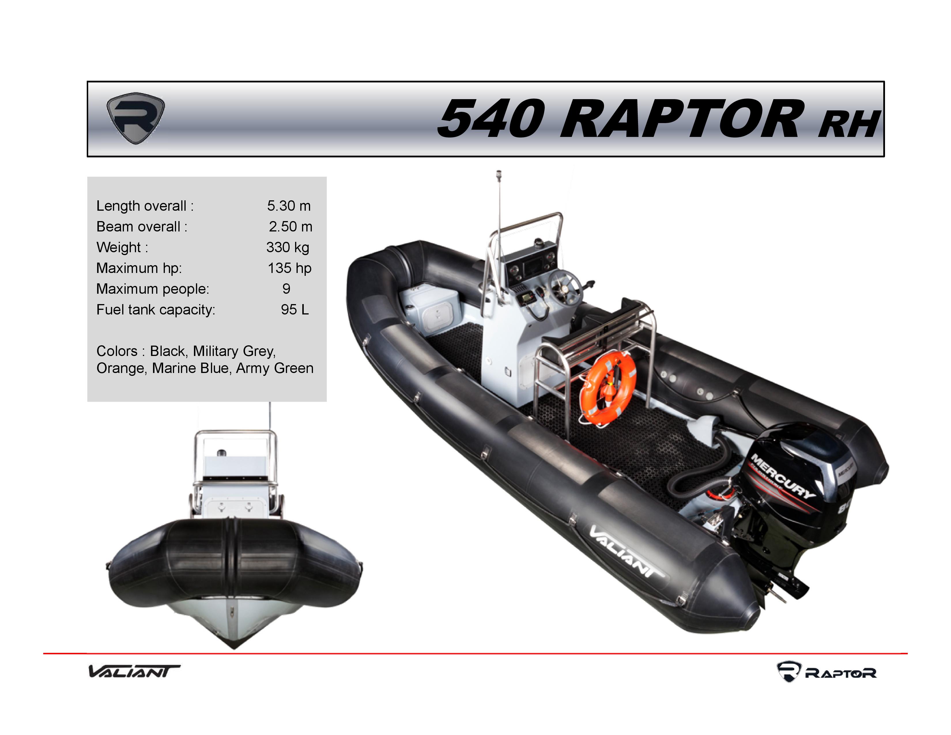 סירת דייג RAPTOR 540